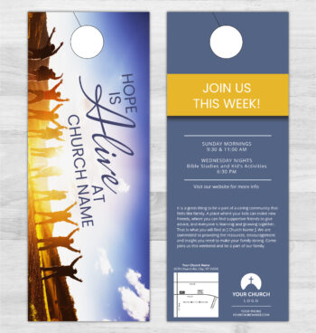 Church Door Hanger Printing