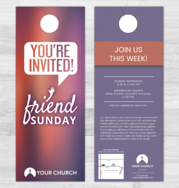 Church Door Hanger Printing