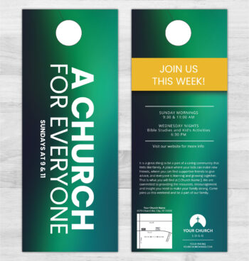 Church Door Hanger Printing