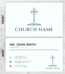 Church ministry business card prints