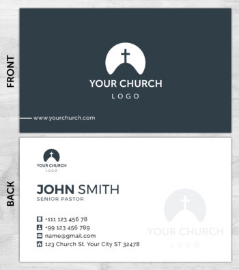 Church ministry business card prints