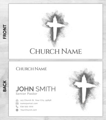 Church ministry business card prints