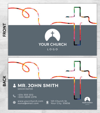 Church ministry business card prints