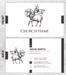 Church ministry business card prints