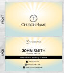 Church ministry business card prints