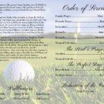 Golf Funeral Program