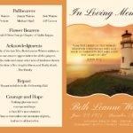 Lighthouse Funeral Program
