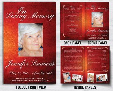 Remember Your Loved Ones With A Memorial Program Print
