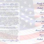 American Flag Funeral Program