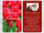 Tulips Memorial Prayer Card