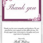 Funeral Program Thank You Card 1002