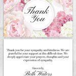 Funeral Program Thank You Card 1005