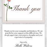 Funeral Program Thank You Card 1008