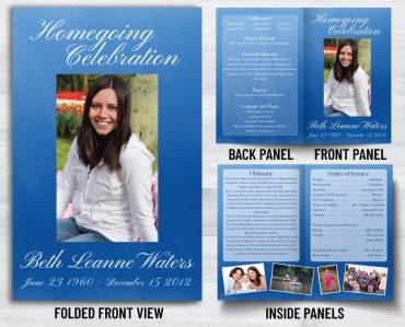 Custom Funeral Program Printing To Celebrate A Lost Loved One
