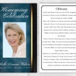 Personalized Memorial Pamphlet