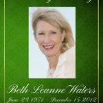 Personalized Memorial Pamphlet Green