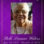 Personalized Memorial Pamphlet Purple