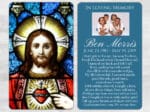 Stained Glass Memorial Prayer Card