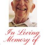 Personalized Memorial Pamphlet White Wood