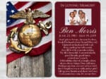 Marines Memorial Prayer Card