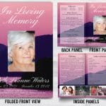 In Loving Memory Custom Funeral Programs