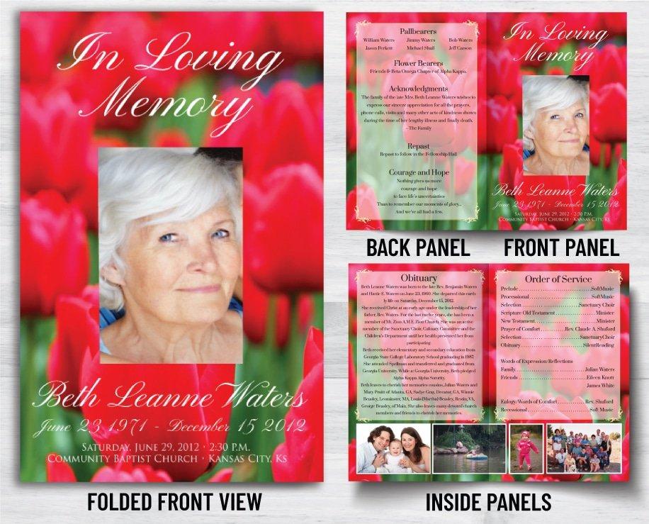 Funeral Program Printing To Remember A Loved One