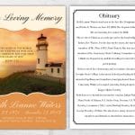 Custom Lighthouse Memorial Pamphlet