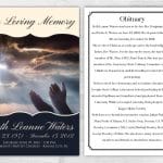 Custom Prayer Memorial Service Program