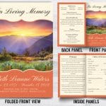 In Loving Memory Custom Funeral Program