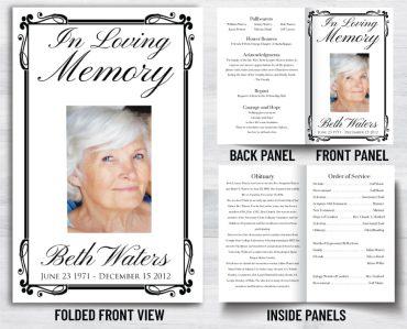 Funeral Program To Remember A Loved One