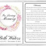 In Loving Memory Funeral Service Program