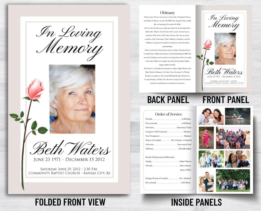 Remember Your Loved One Through A Custom Funeral Program