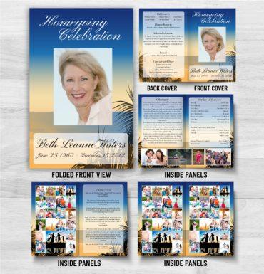 Obituary Pamphlet To Celebrate A Lost Loved One
