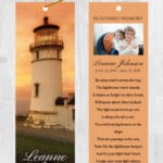 Funeral Bookmark Printing Lighthouse