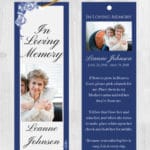 Funeral Bookmark Printing Loving Memory