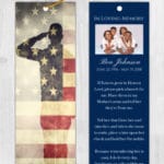 Funeral Bookmark Printing Patriotism