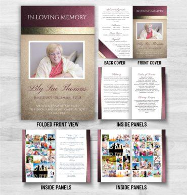 Obituary Memorial Cards To Commemorate A Loved One