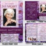 Memorial Package Purple Flower Theme