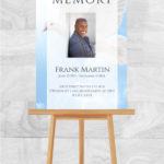 Memorial Poster for Funeral Dove