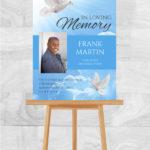 Memorial Poster for Funeral Dove