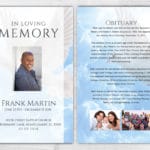 In Loving Memory No Fold Funeral Pamphlet Printing Template