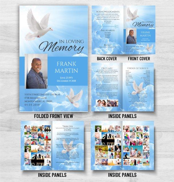 Funeral Pamphlet Printing Example