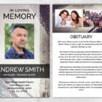 No Fold Memorial Funeral Brochure Printing