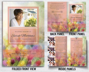 Free and customizable memorial templates