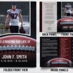 Football Player Funeral Program