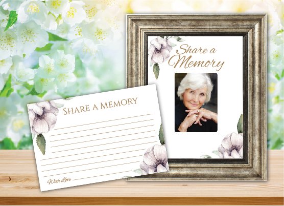 Funeral Program Share a Memory 1081