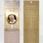 Funeral Memorial Bookmark Heavens Gate