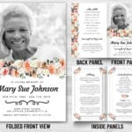 Memorial Package White Background and Flower Theme