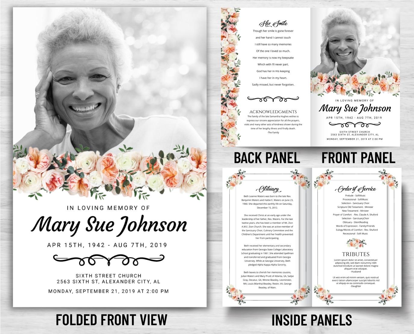 Funeral Program 2036 Disciplepress Memorial And Funeral Printing