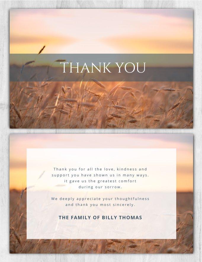 Thank You Card 2037